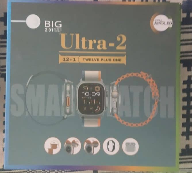 ultra 2 smart watch 12+1 with air pods 1