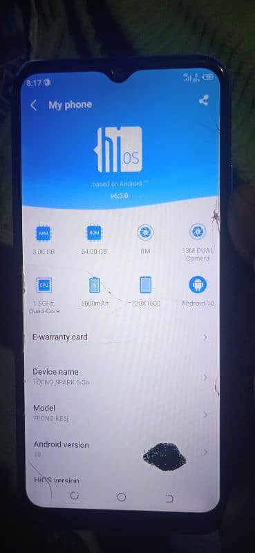 Tecno spark go 3/64 family use ma phone ha 0