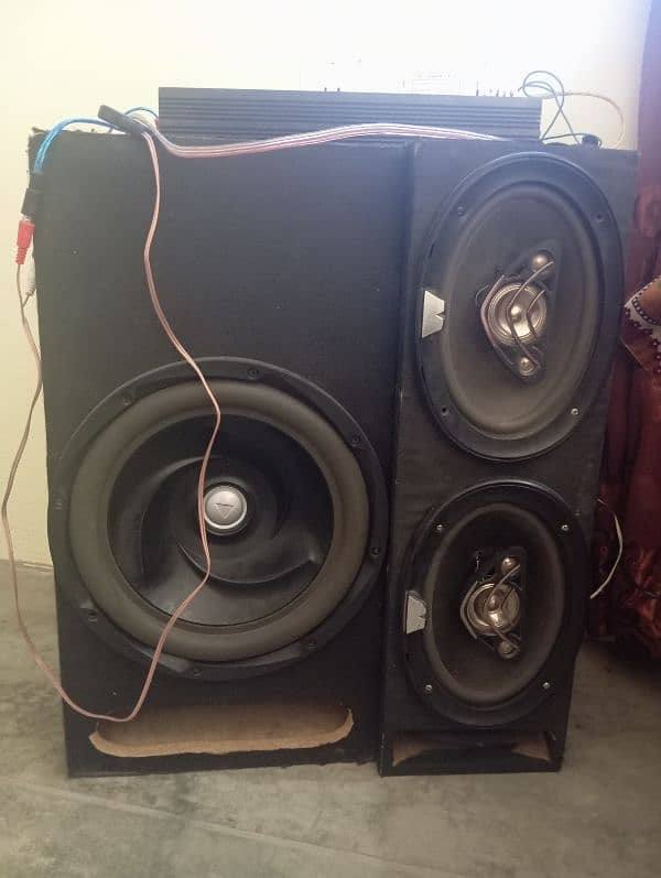 woofer and amplifier + speaker  + Bluetooth for sale 3