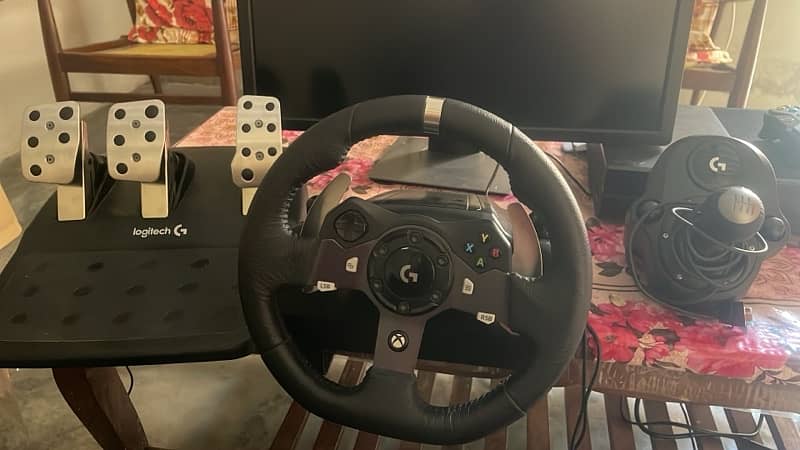 Orignal Gaming Steering wheel logitech G920 with pedals and shifter 0