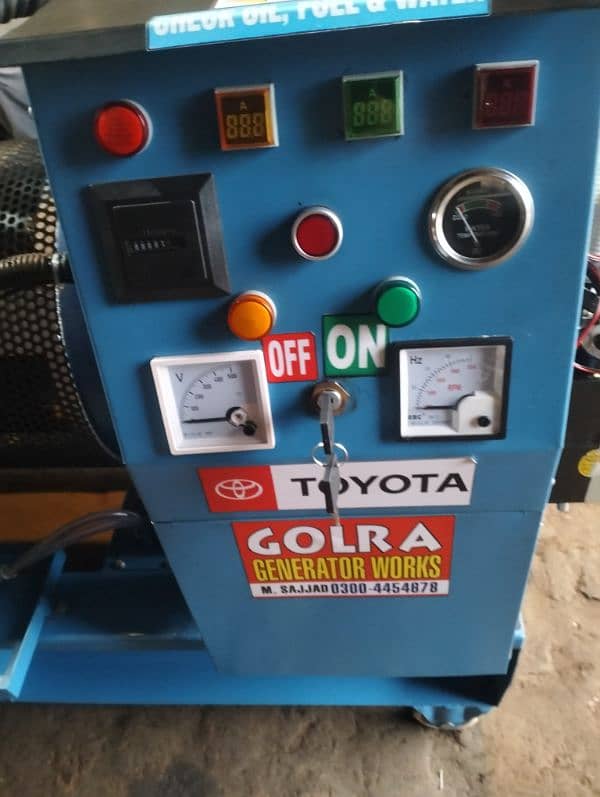 20kva generator engine Toyota 2D2000cc denmo setmpfrod 8