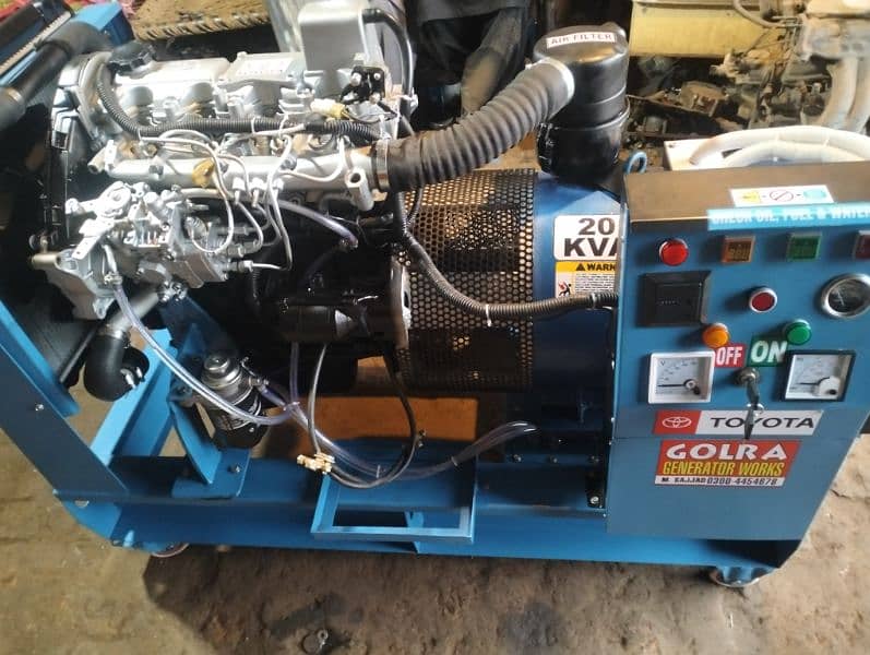 20kva generator engine Toyota 2D2000cc denmo setmpfrod 9