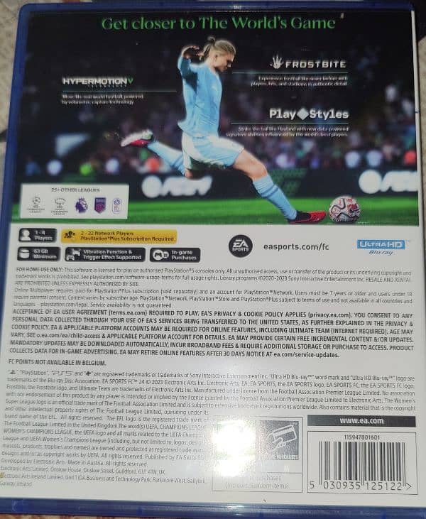 URGENT SALE ps5 EA sports FC24 in very new condition 2