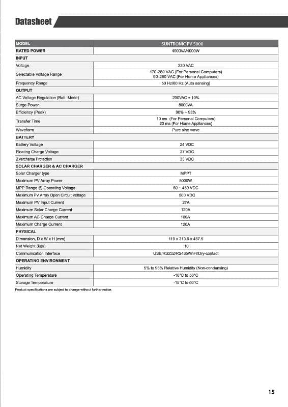 Maxpower suntronic pv 5000 pro 2