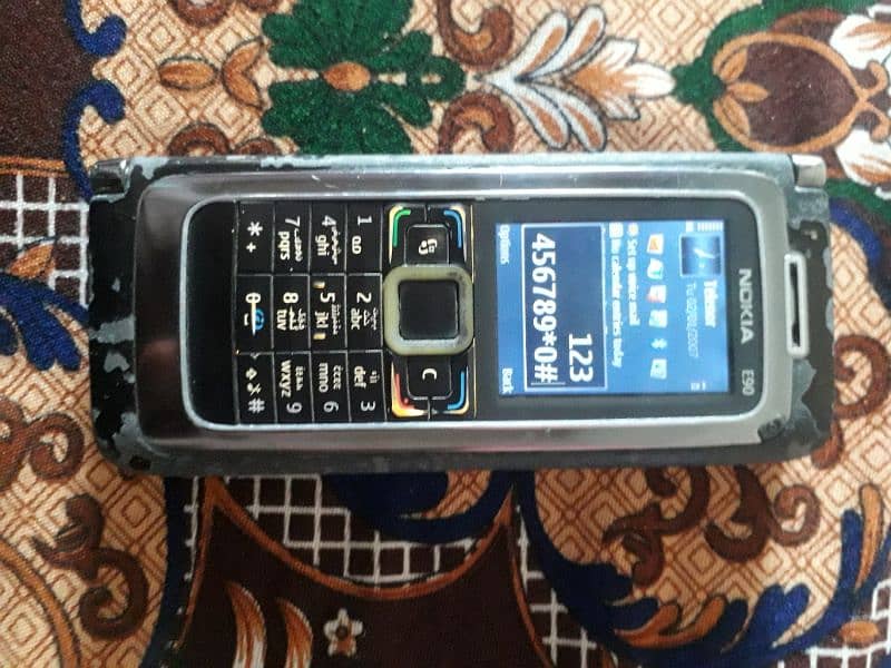 Nokia E90 all ok sim working non pta back cover nhi hai bs 3