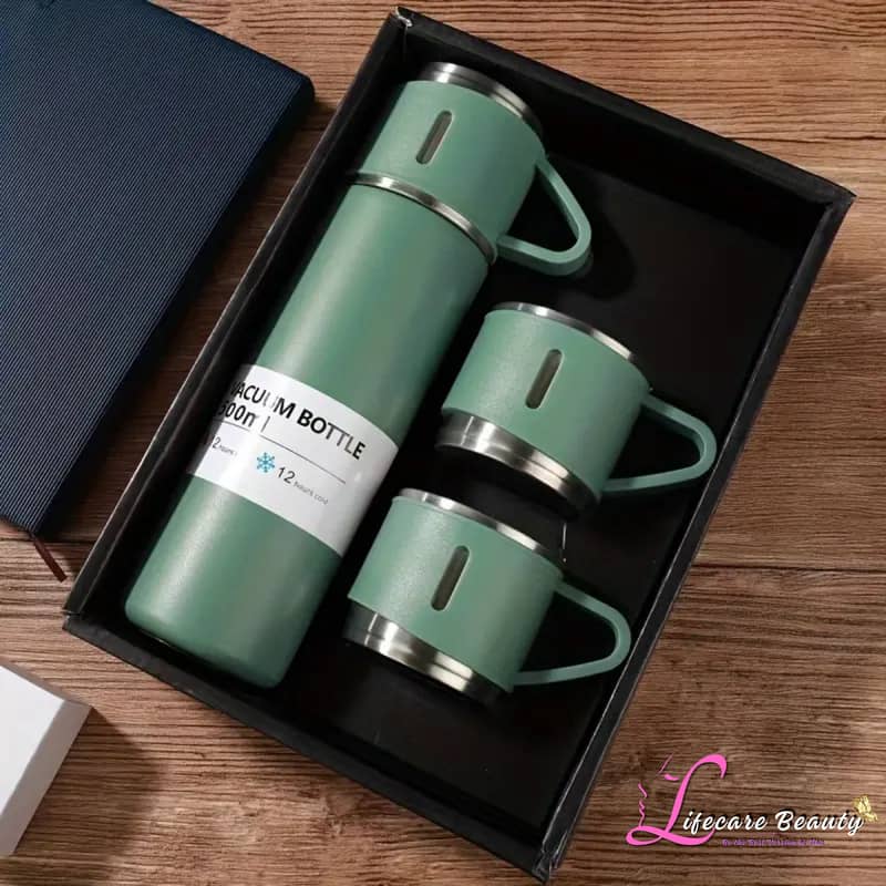 Stainless Steel Vacuum Flask Set Insulated Thermal Mug for Hot & Cold 1