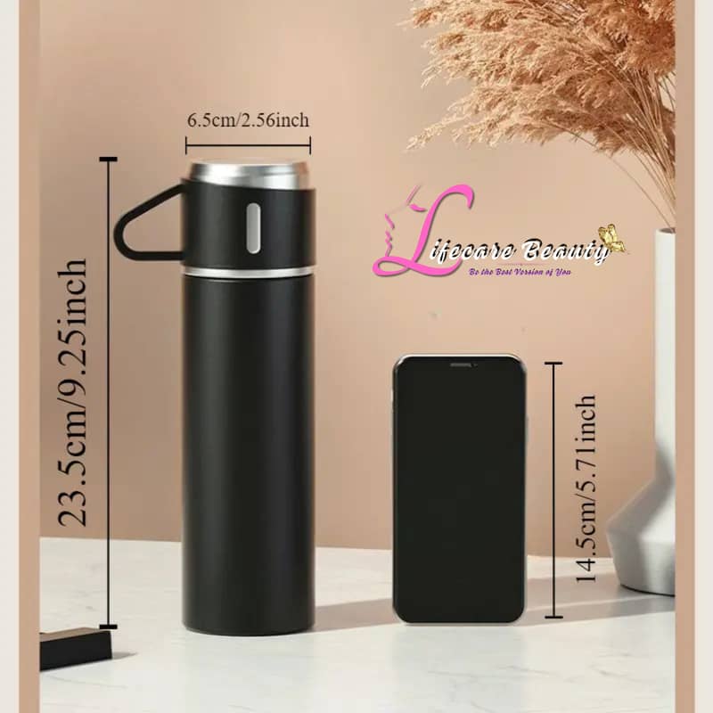 Stainless Steel Vacuum Flask Set Insulated Thermal Mug for Hot & Cold 3