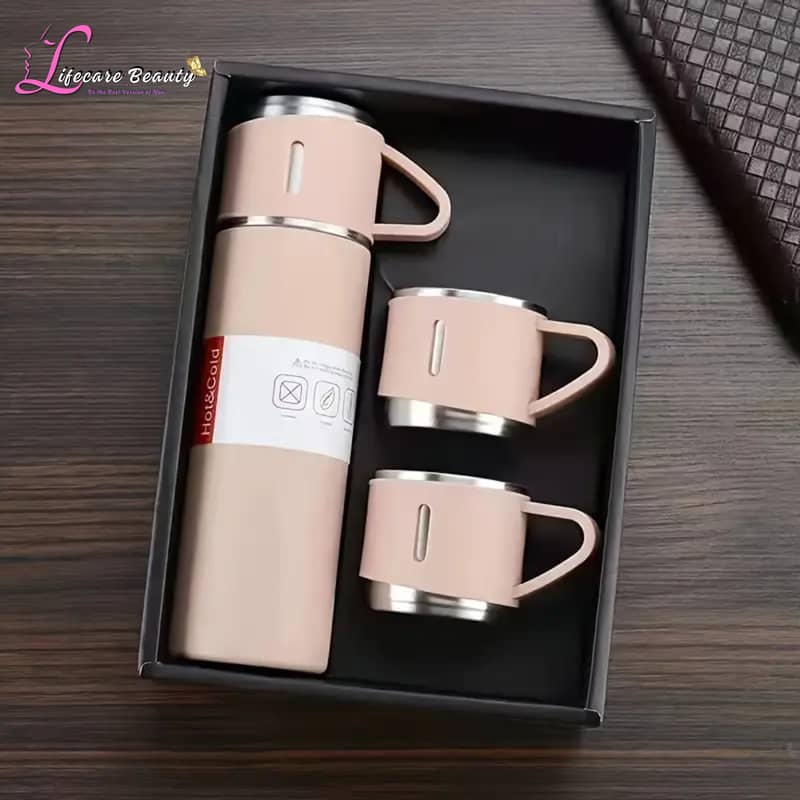 Stainless Steel Vacuum Flask Set Insulated Thermal Mug for Hot & Cold 6