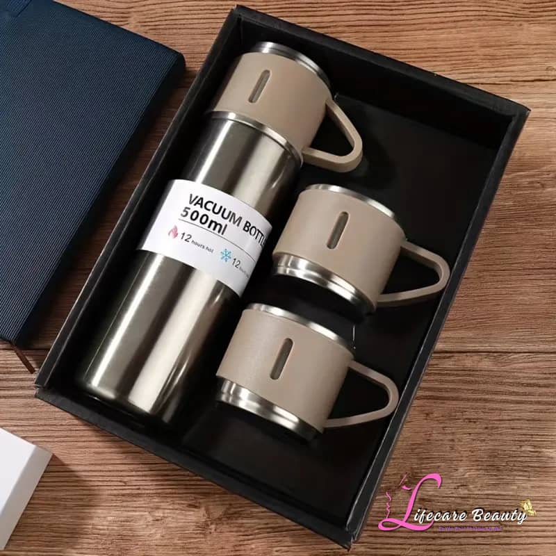 Stainless Steel Vacuum Flask Set Insulated Thermal Mug for Hot & Cold 7