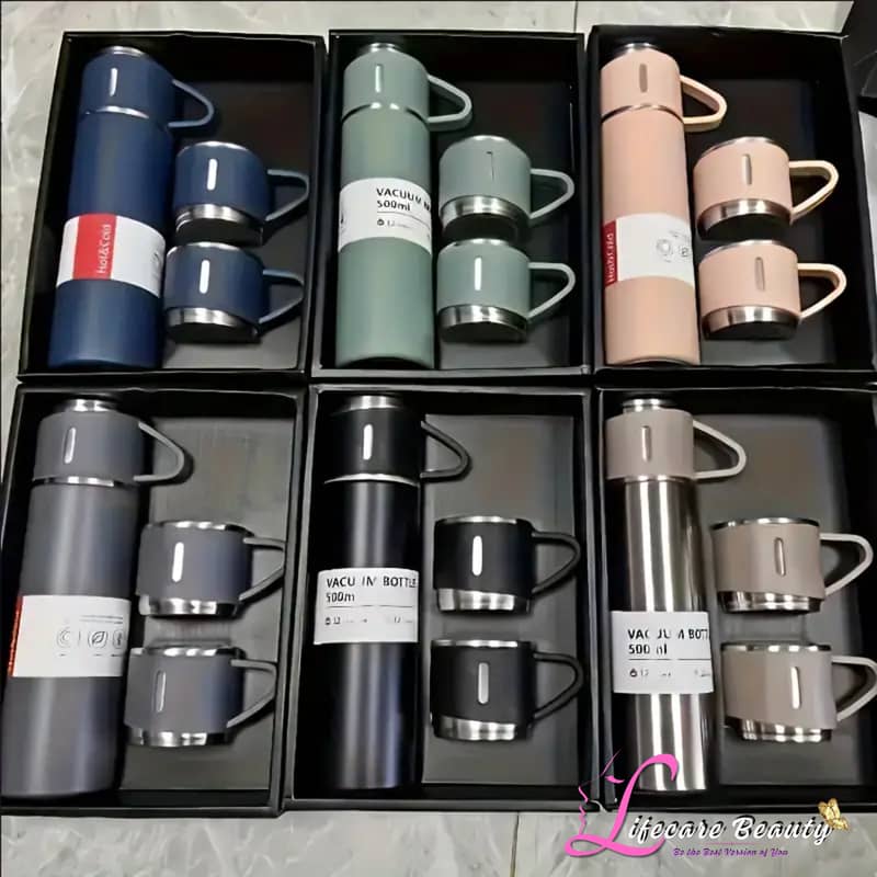 Stainless Steel Vacuum Flask Set Insulated Thermal Mug for Hot & Cold 9