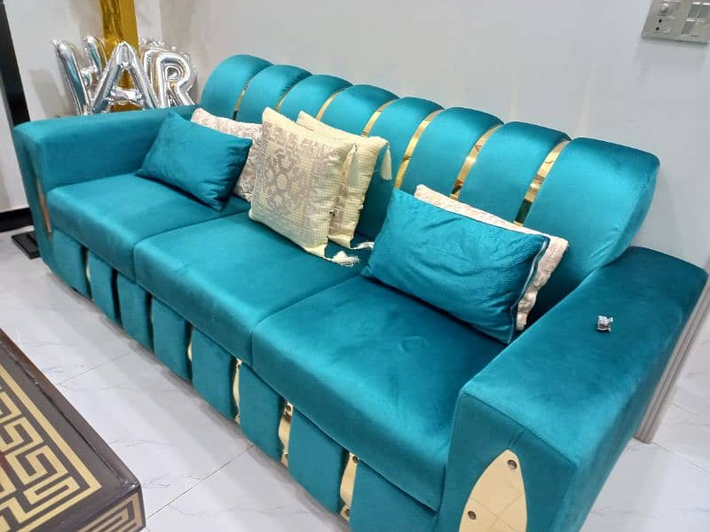 Modern Velvet Sofa Set 0