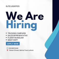 Hiring Sales Representative for Truck Dispatch