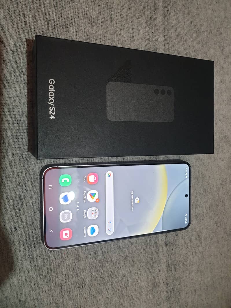 S24 Official Model Onyx Black. Non Pta. 256gb. Full Box. Dual Sim. 10