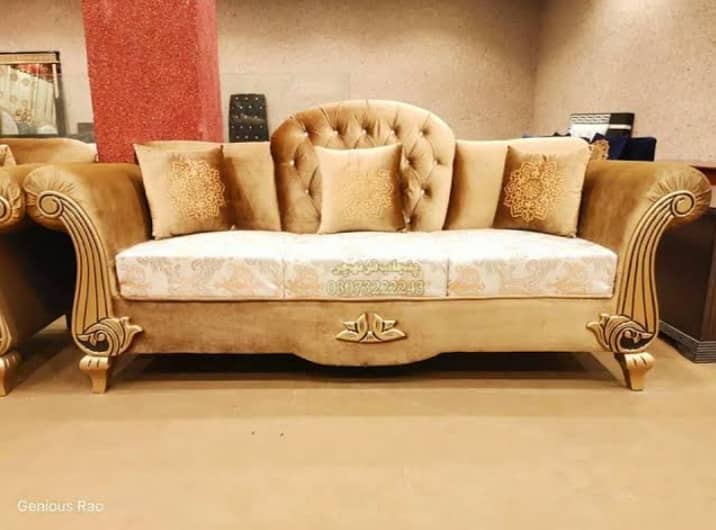 Sofa set/6-Seater Sofa Set for Sale/Luxury Sofa Set/Wooden Sofa 5