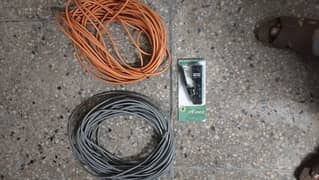 2 Cat6 ethernet cables and Crimping tool (new)