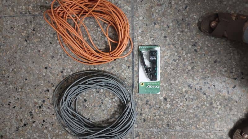 2 Cat6 ethernet cables and Crimping tool (new) 0