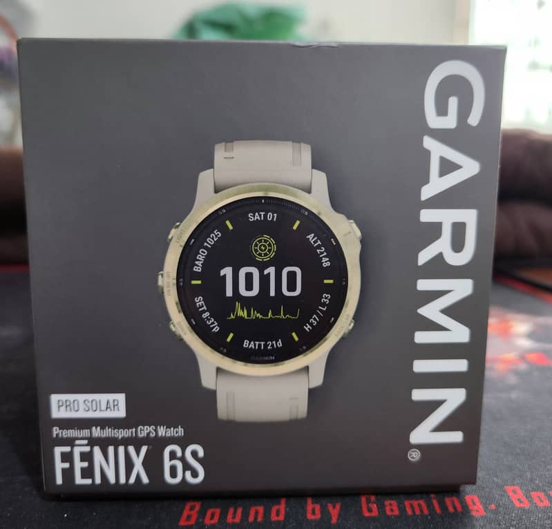 Garmin fenix 6S Pro Solar Brand new Light gold with light sand color 0