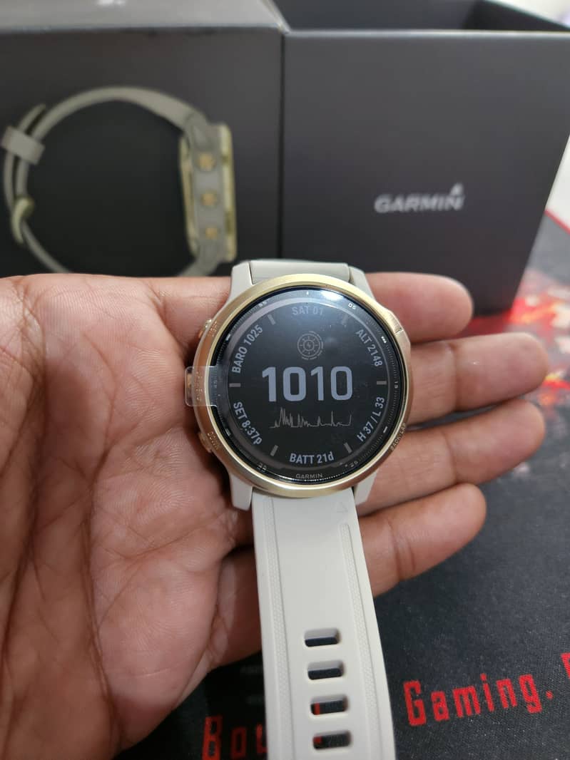 Garmin fenix 6S Pro Solar Brand new Light gold with light sand color 7