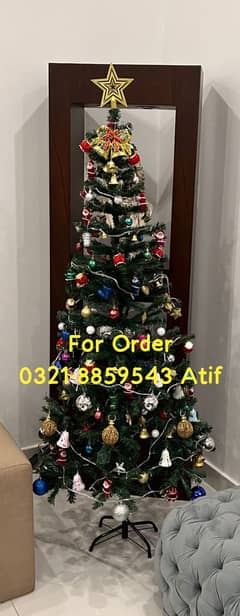 Christmas Tree 3 Feet To 8 Feet (White & Green)