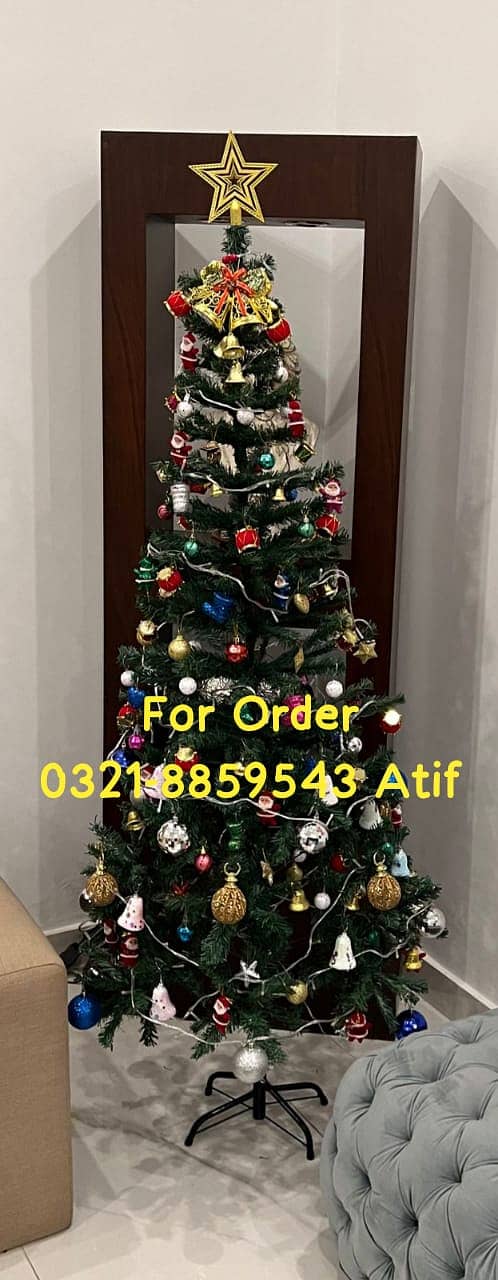 Christmas Tree 3 Feet To 8 Feet (White & Green) 0