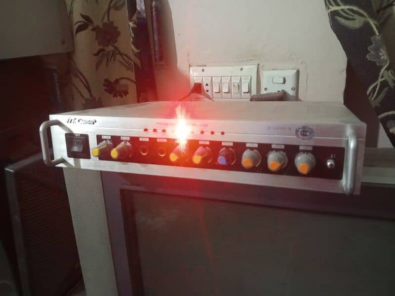 professional karaoke mic mixer amplifore 7