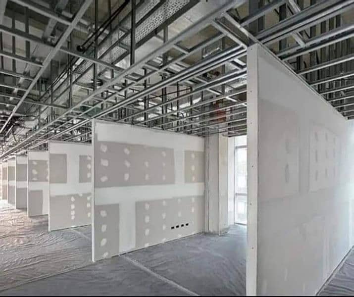 DRYWALL GYPSUM PARTITION, OFFICE PARTITION & CEILING, FALSE CEILING 0