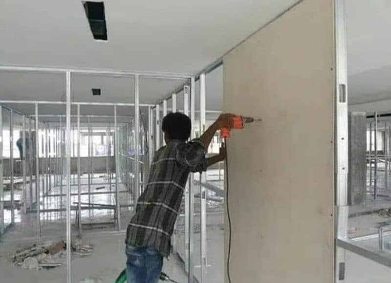 DRYWALL GYPSUM PARTITION, OFFICE PARTITION & CEILING, FALSE CEILING 7