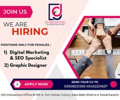 Femals For Digital Media Marketing & Graphic Designer