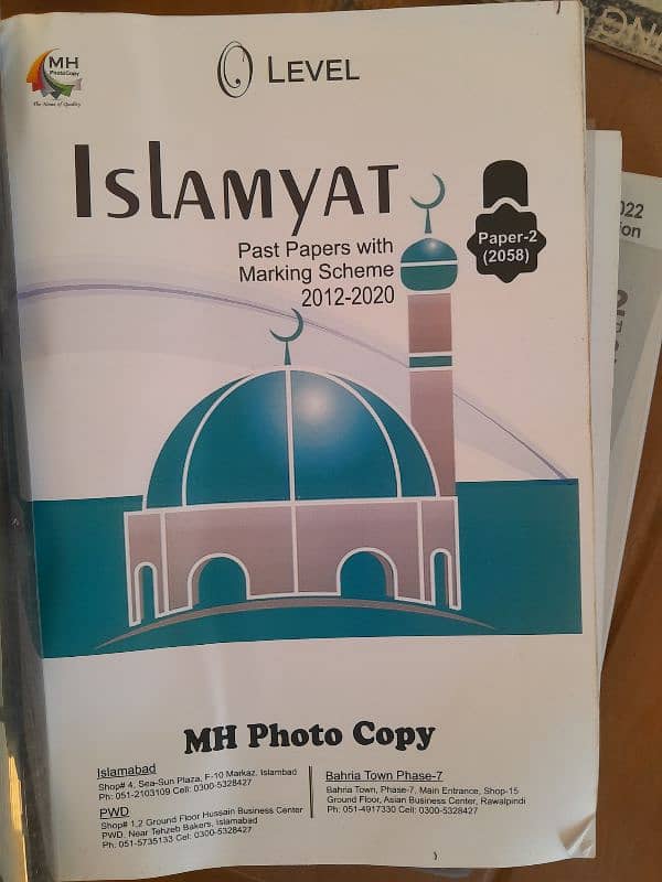 history and islamiat books for O level 2