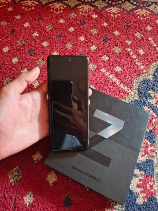 Samsung Z Fold 3 with box and charger 2