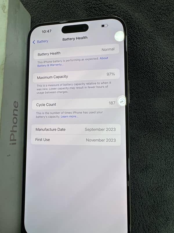 iPhone 15 pro max 256gb lla model 1