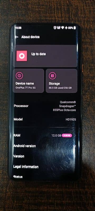 Oneplus 7t pro McLaren 12gb 256gb 4