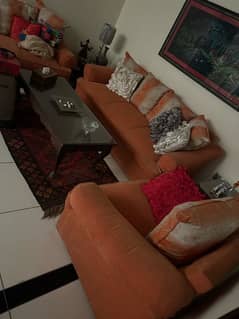 selling Used sofa set 6 seater