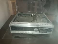 old sony record and casset player