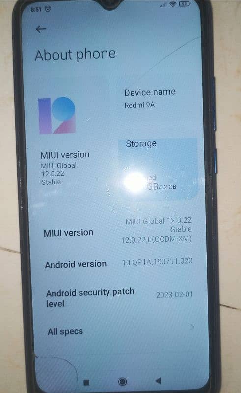 REDMI 9A MOBILE FOR SELL 1