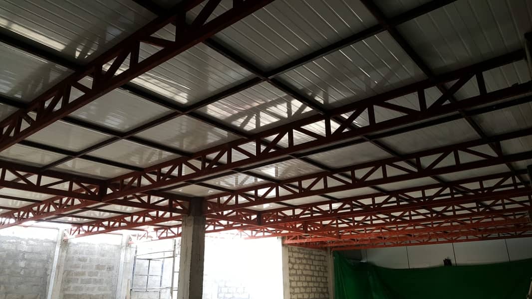 Swimming Pool Shades All Type of Steel Work tensile sheds 4