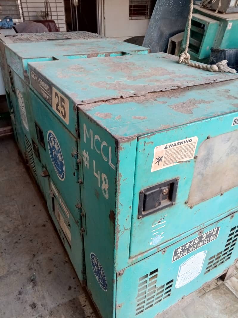 25 KVA generator available/ price:495000/-  ( 03032544161) 3