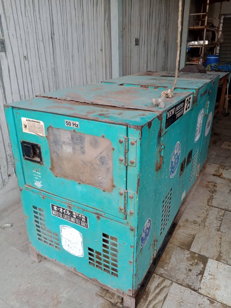 25 KVA generator available/ price:495000/-  ( 03032544161) 4