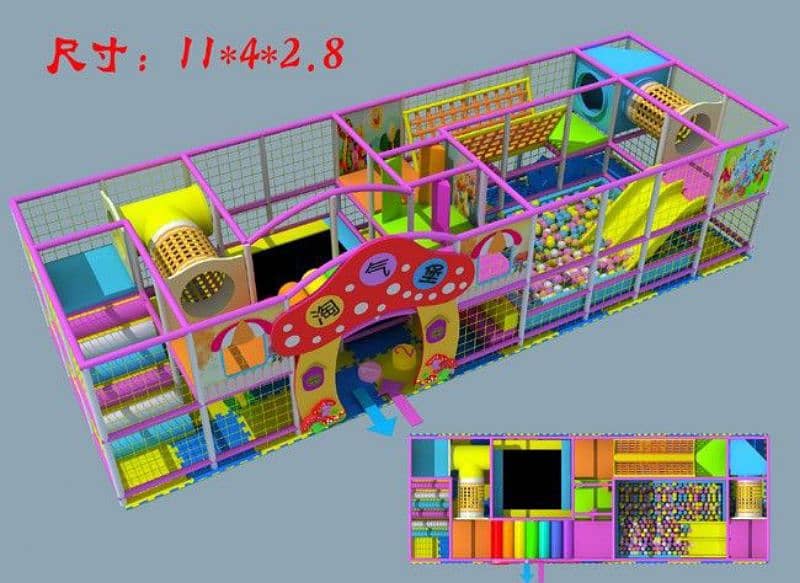 indoor playsets, indoor slides, kids play area, Soft play equipment 6