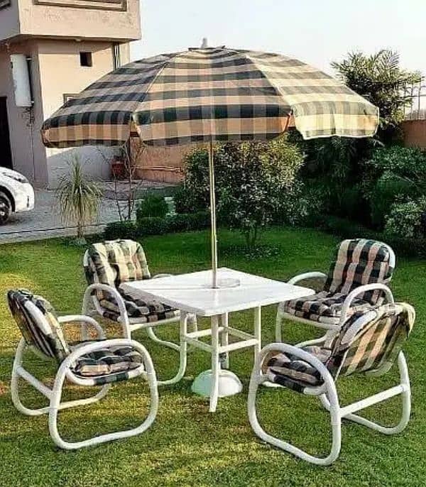 Outdoor Chair/PVC Lawn Chair/Miami Imported 03115799448 4 chair+1Table 0