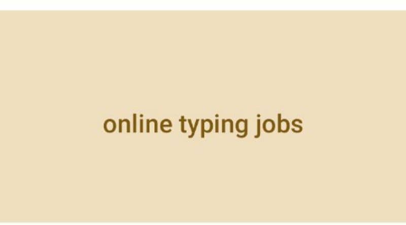 Online typing work 0