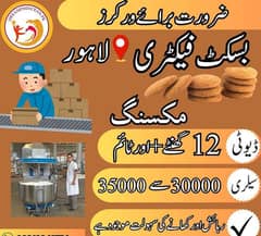 bisket factory job in lahore