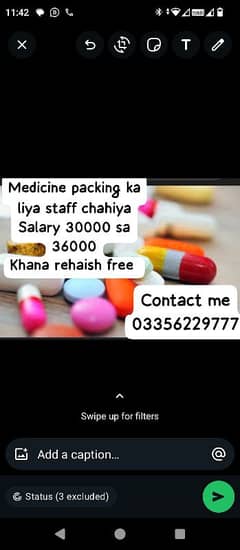 medicine packing job available at lahore