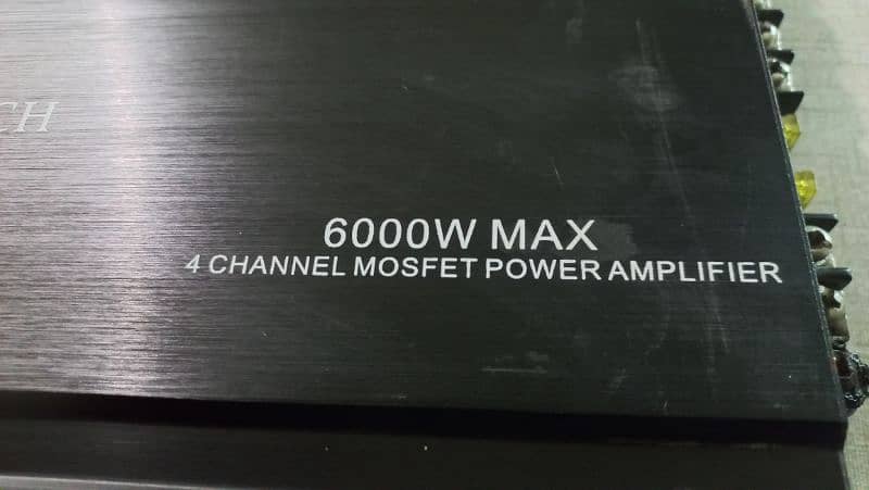 4 Channel Amplifier With One Woofer , Nice Condition 1