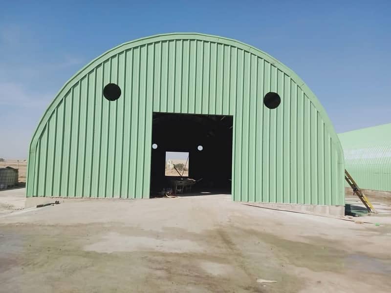 Marquee Shed Industrial Steel Structure Cold Storage PPGI Shed 5