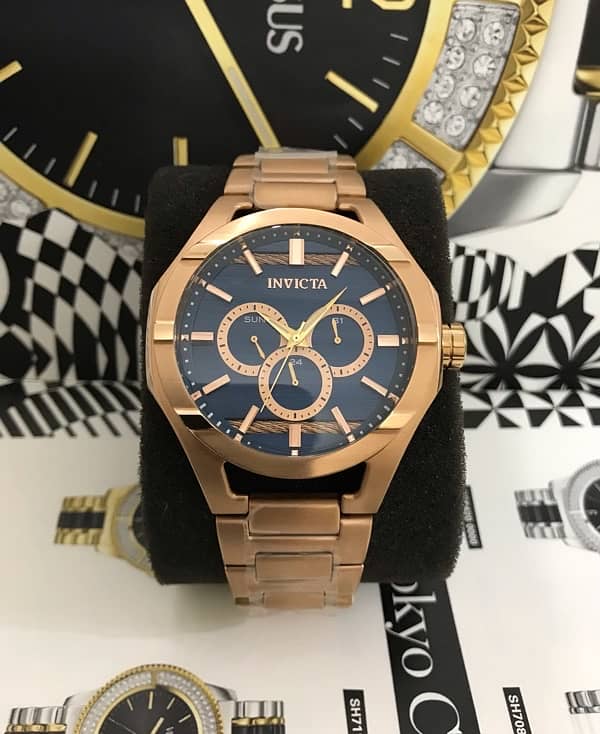 INVICTA-ROSE GOLD-A. P STYLE-NEW ORIGINAL WATCH-RADO-OMEGA-ROLEX-TISSOT 1