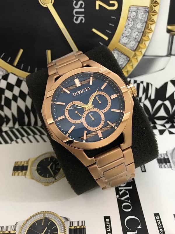 INVICTA-ROSE GOLD-A. P STYLE-NEW ORIGINAL WATCH-RADO-OMEGA-ROLEX-TISSOT 4