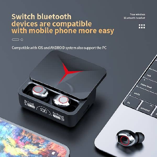 Original M90 TWS Wireless Earbuds Touch Control 5.3 Headset Waterproof 1