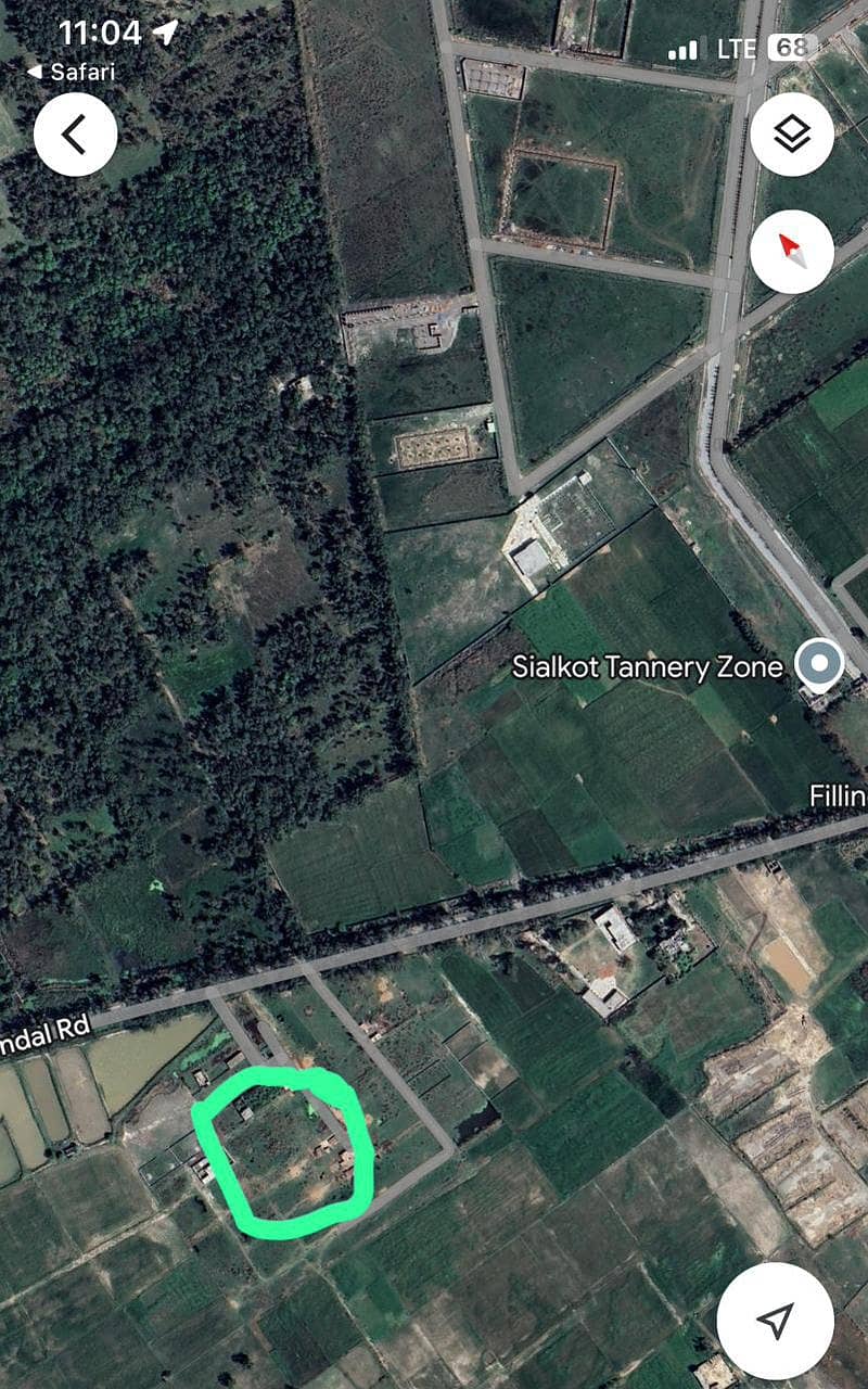 Corner Plot For Sale near Sialkot Airport 0