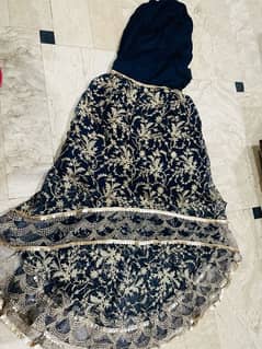 Heavy dress with tail garara/ sharara